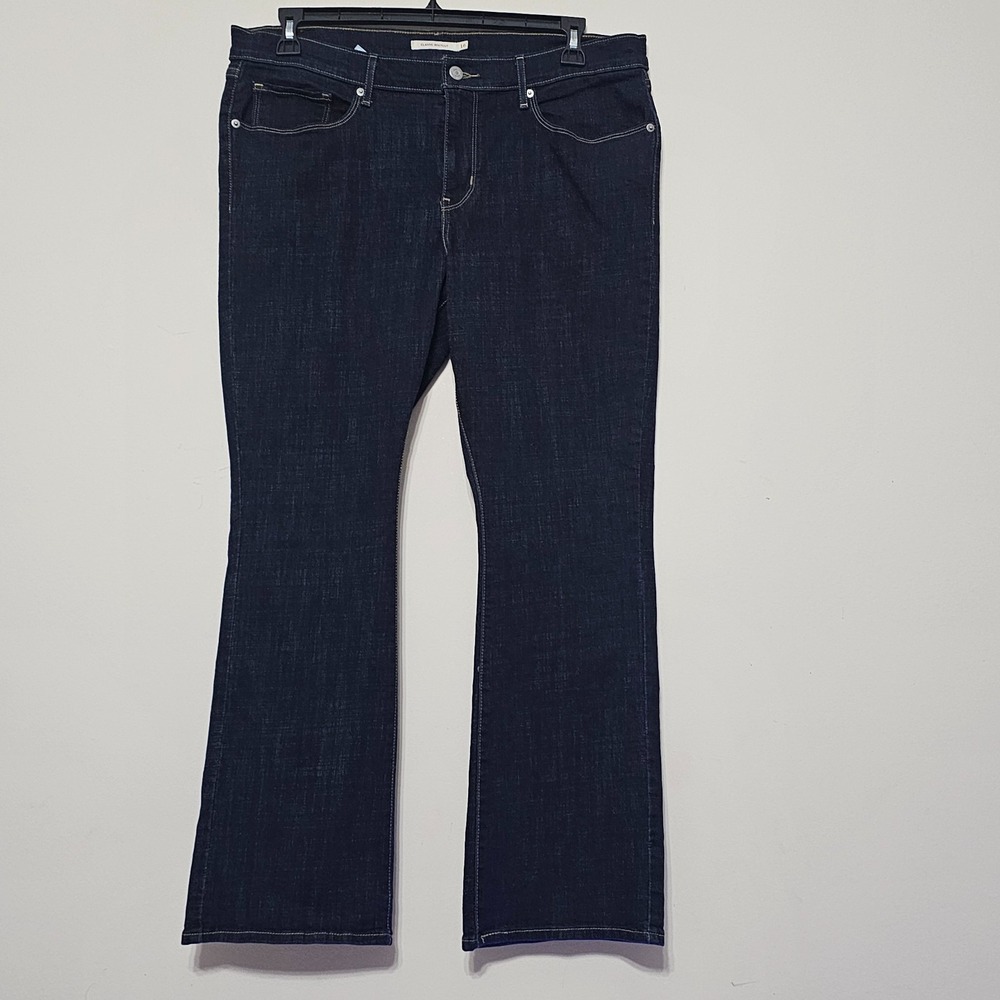 Levi Women's Jeans 16 Blue Classic Bootcut Dark Wash Levi Strauss & Co 0537